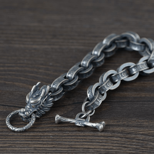 dragon bracelet sterling silver 925 | Armored Drake
