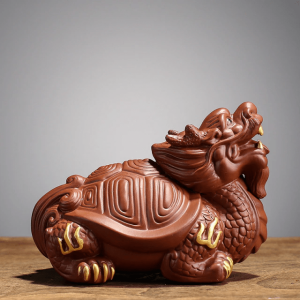 Clay dragon sculpture | Armored Drake