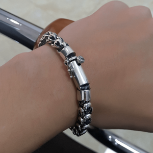 cute Dragon bracelet silver | Armored Drake